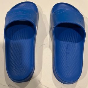 MENS LACOSTE SLIDES “BLUE”